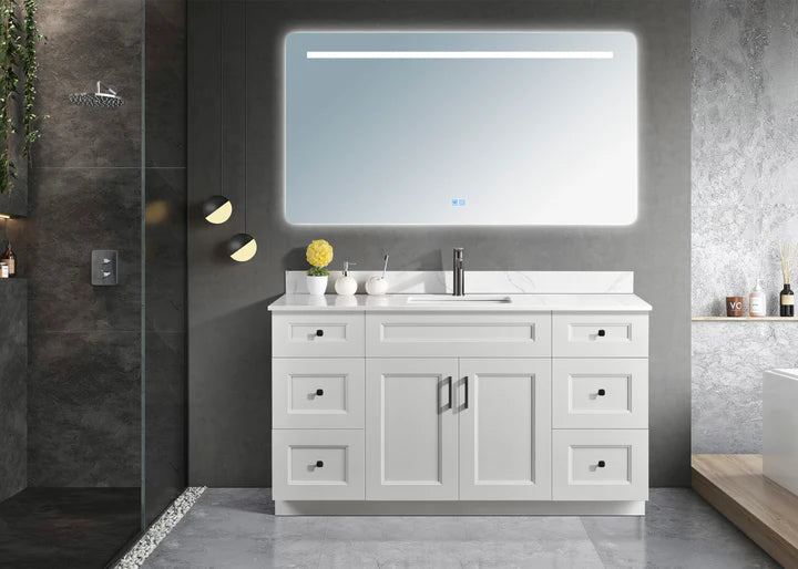 60” Single Sink Freestanding MDF Bathroom Vanity