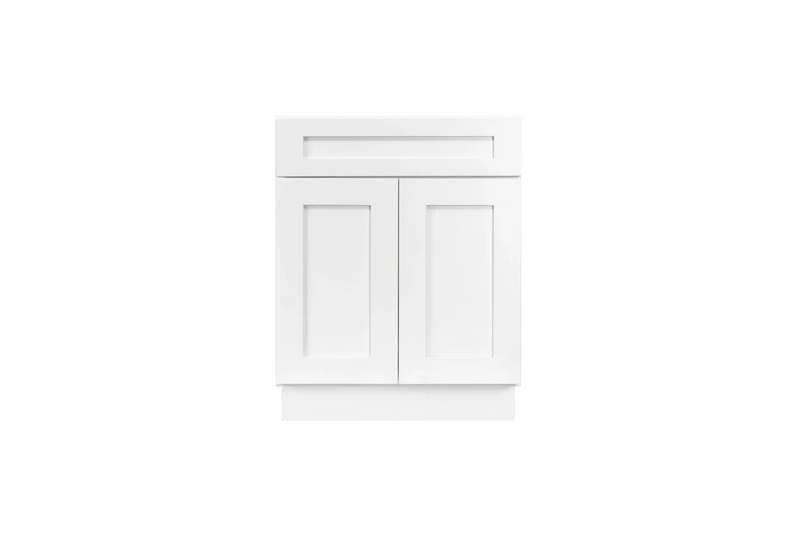 36″ Sink Base White Shaker Cabinet