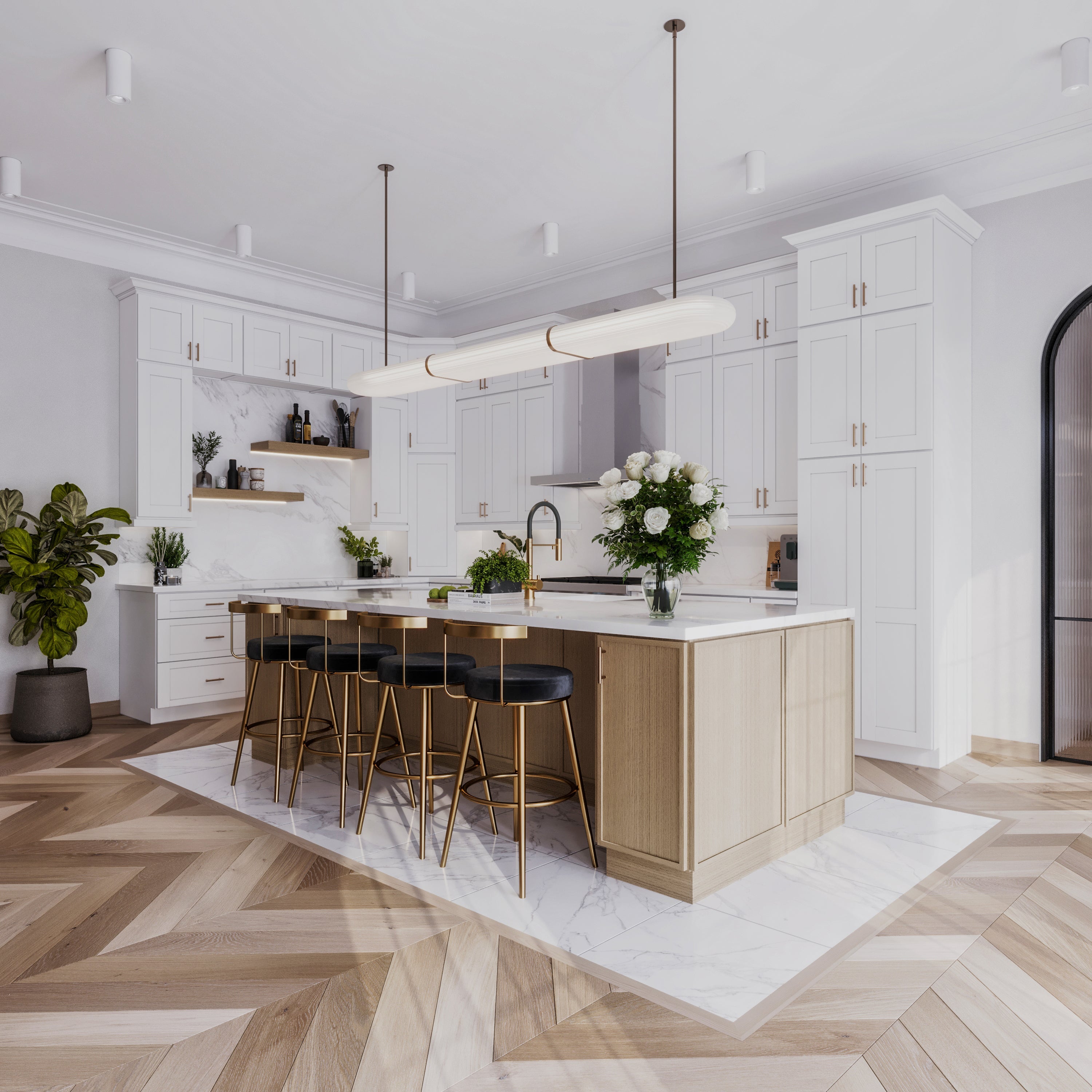 Shaker style custom cabinet doors for modern kitchens