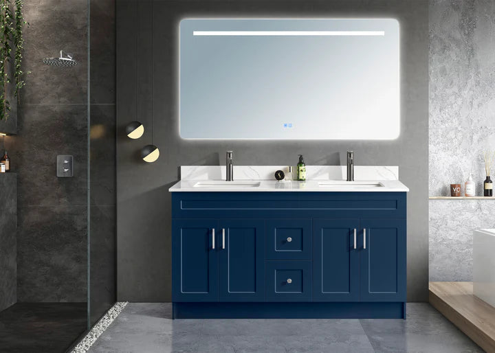 60” Freestanding Bathroom MDF Vanity (Double Sink)