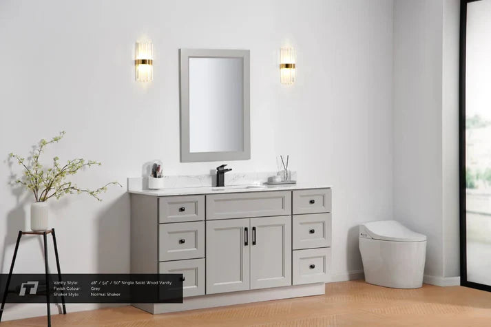 48" Bevel Shaker Solid Wood Bathroom Vanity
