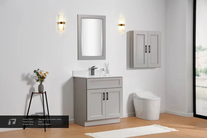 24" Bevel Shaker Bathroom Vanity- (2 Doors)