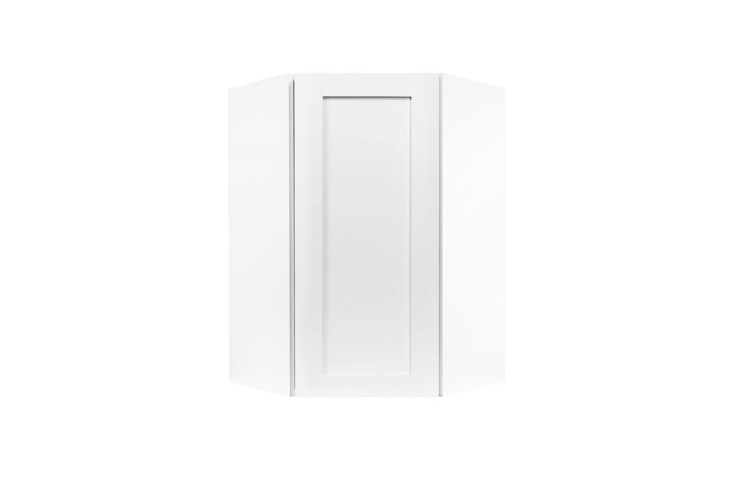 24″ Wall Diagonal Corner White Shaker Cabinet