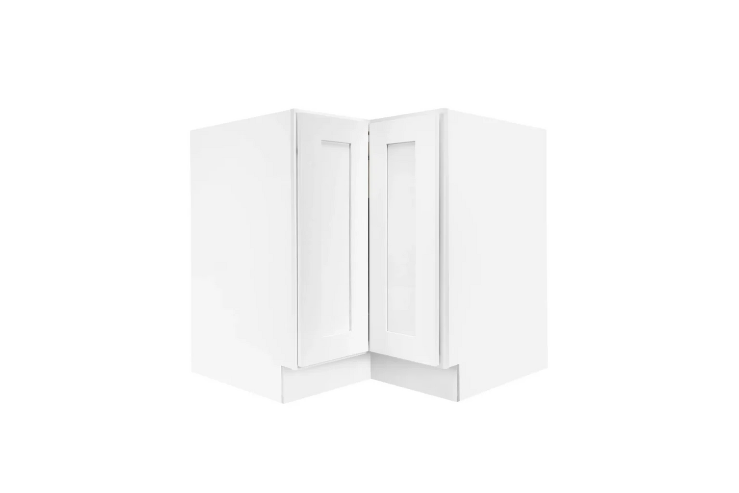 33″ Lazy Susan White Shaker Corner Base Cabinet