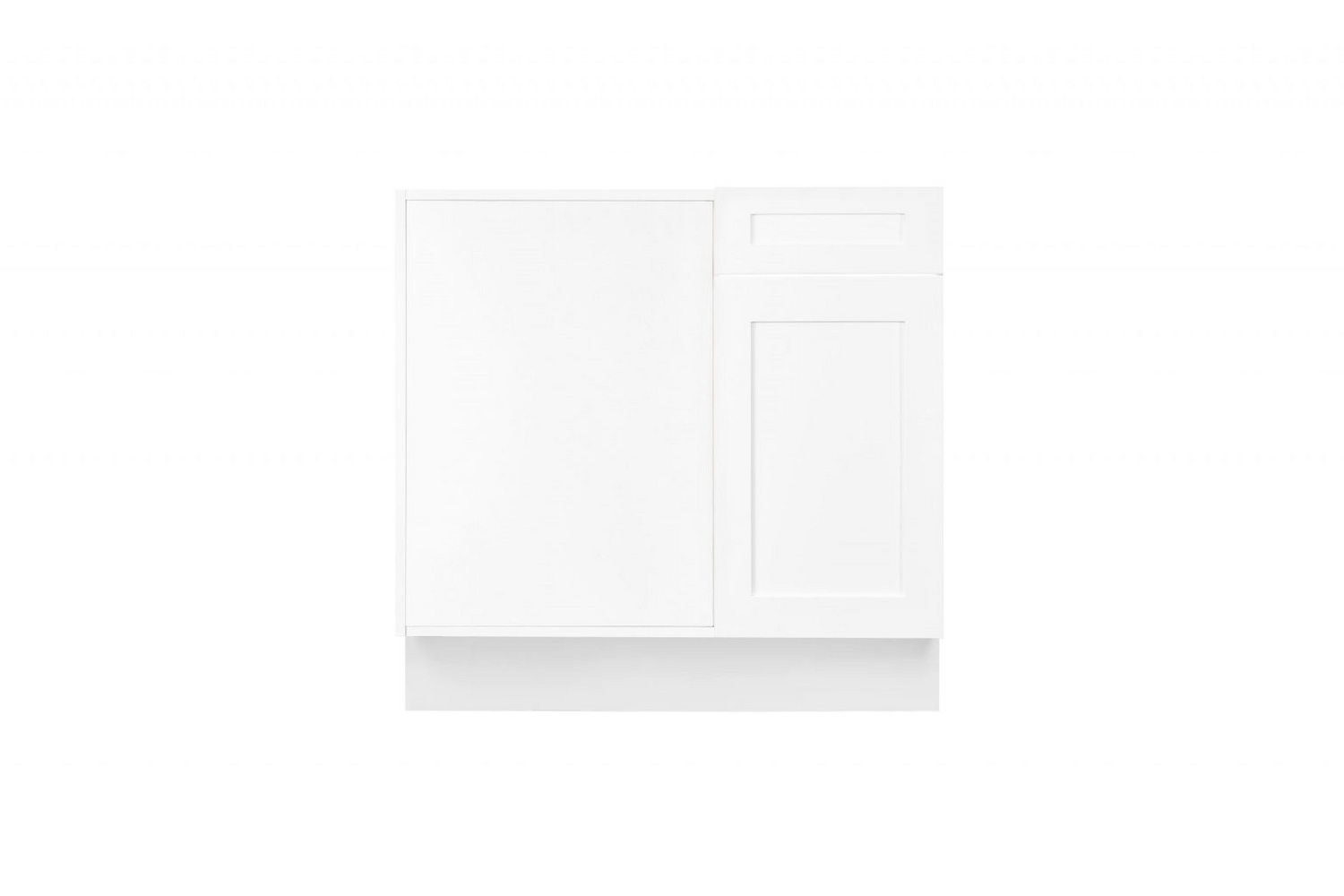 42″ Blind Base Corner White Shaker Cabinet