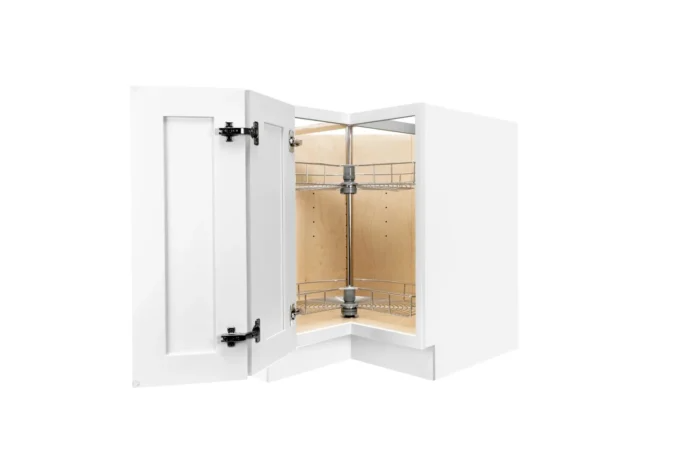 33″ Lazy Susan White Shaker Corner Base Cabinet