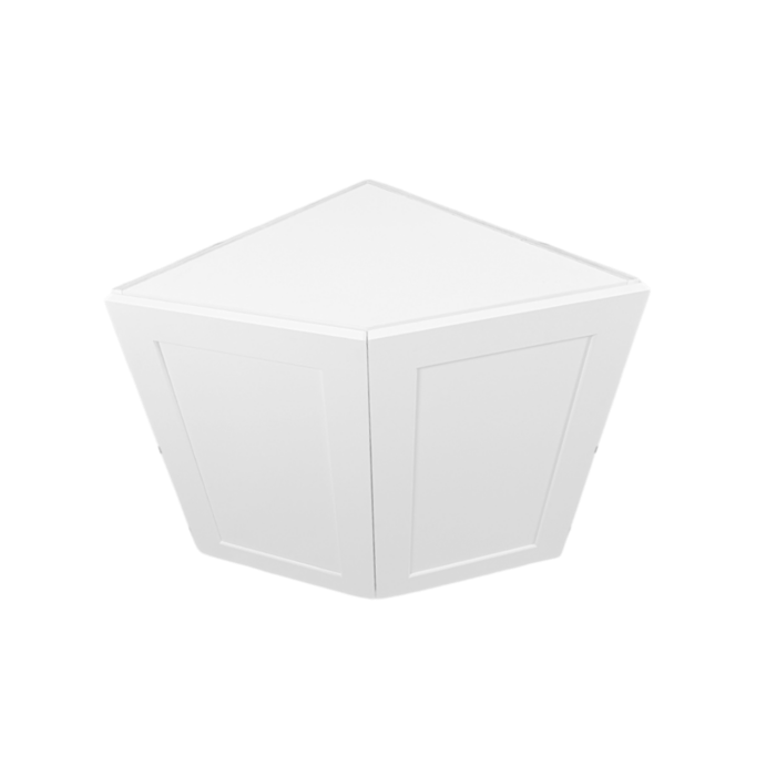 24″ Base End Corner White Shaker Cabinets