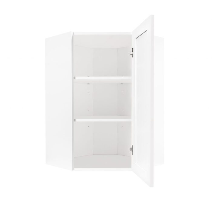 24″ Wall Diagonal Corner White Shaker Cabinet